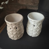 Ceramic Wax Burner with leaf pattern - 2 colours