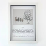 Framed Pebble Script Art - Family