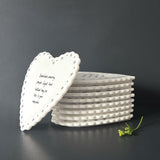 East of India Heart Coaster -  'Sometimes amazing people'