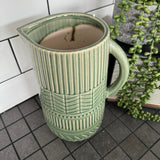 Green Patterned Ceramic Pitcher Jug H26.5cm
