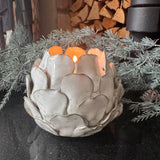 Natural Stoneglazed Artichoke Candle Holder H9cm&nbsp;



This ceramic artichoke t-light or dinner candle holder, showcases a beautifully glazed, multi-layered leaf design that mimics the structure of an organic blooming artichoke.