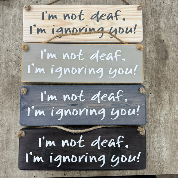Wooden Hanging Sign - 
