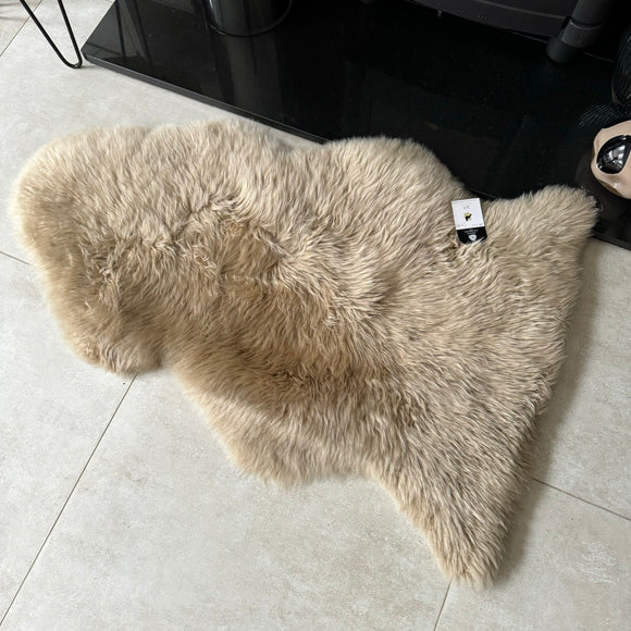 Hanlin Sheepskin Premium Large Rug - Beige +95cm