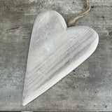 Hanging Rustic Wooden Hearts - 3 sizes