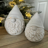 Christmas Ceramic neutral Gonk - 2 sizes