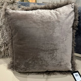 Faux Mongolian Fur Cushion 45cm - Brown