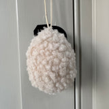 Soft Hanging Sherpa Eggs 9cm - 3 colours