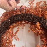 Luxurious Warm Autumn Berry Wreath 60cm