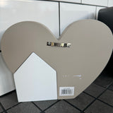 Standing Quotable Wooden Heart Plaque - 'Family...Love Never Ends'