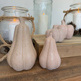 Speckled Ceramic Pumpkins - 2 sizes