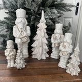 Christmas Ceramic Neutral Nutcracker - 4 sizes