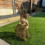 Standing Rattan Rabbit Decoration H42cm