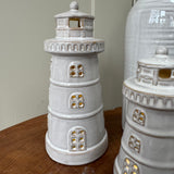 Coastal - Standing Lighthouse with LED lights - 2 sizes