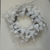 Luxury Snowy Wreath 50cm