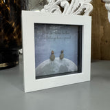 Mini Framed Pebble Art - 'Because I have brother I will always have a friend'