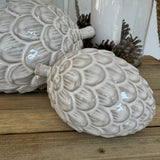 Ceramic Rustic Pinecone Decorations - Large