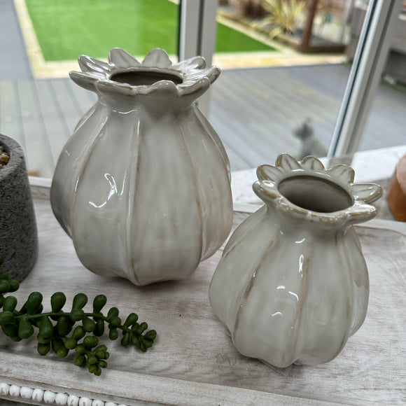 Wikholm - Lillian Off-White Vase - 2 sizes