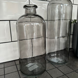 Glass Bottle Vases Smokey Grey - 2 sizes