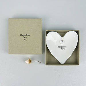 East of India Porcelain Mini Heart Ring Dish 8.5cm with gift box
Quote - Happy Ever After&nbsp; 2071