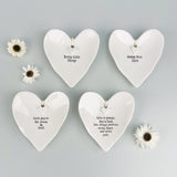 East of India Heart Ring Dish - Love you to the moon..