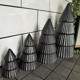 Matt Black Tree Ornaments - Large