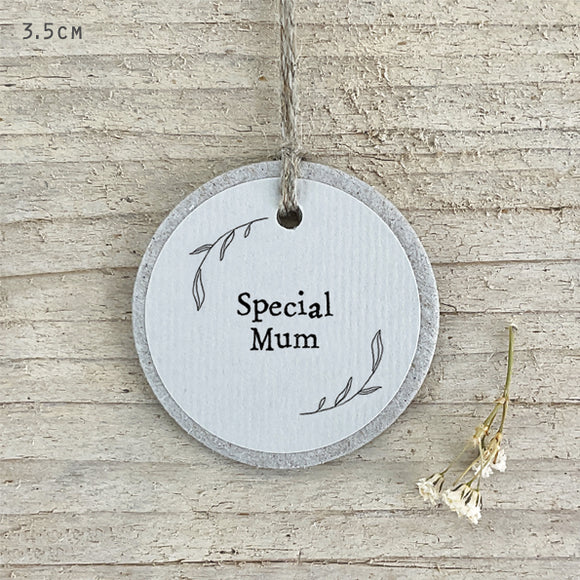 East of India Round Tag - 'Special Mum'