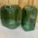 Dark forest Green square bubble Vase
Available in two sizes - Wide D15xH18cm, Slim D9xH17.8cm