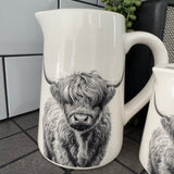 Ceramic Highland Cow Jugs - 2 sizes