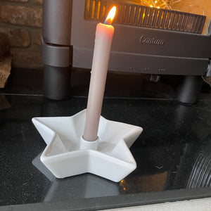 Wikholmform - Unique design & products from Scandinavia  Nellie White Star Candlestick Holder 07680