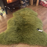 Hanlin - Pure New Wool Genuine Sheepskin
Premium Large Rug Colour - Dark Lime +100cm