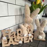 Natural Soft Sherpa Easter Rabbits - 3 sizes