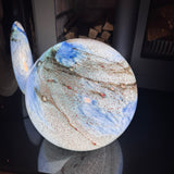 Hand crafted unique high quality glass lamps



Glass Pebble Hand-Blown Lamp - Large H28cm
Design - Blue &amp; Black Planet Lamp