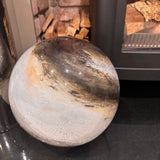 Glass Sphere Hand Blown Large Lamp - Beige & Brown