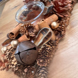 Pinecone & Foliage T-light Holder 51cm
