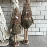 Green & Beige Tall Santa Gnomes - 2 sizes