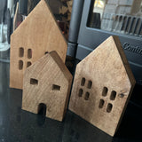 Wooden Houses set of 3 - Wooden