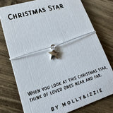 Christmas Adjustable Charm Bracelet - 'Christmas Star'