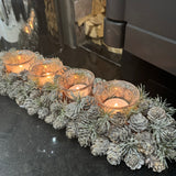 Frost Pinecone T-light Holder L43cm