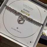 Life Charm Christmas Bracelet - 'Super Sister’