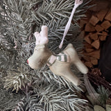 Christmas hanging decoration - Nordic Green Reindeers