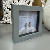 Mini Framed Pebble Art - 'Because I have brother I will always have a friend'