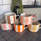 Stoneware handpainted Mug - Fuelled by Coffee