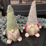 Fabric Woolly Gonk with Beige beard H24cm - Red or Green