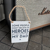 Mini Metal Hanging Signs - Dad Quotes