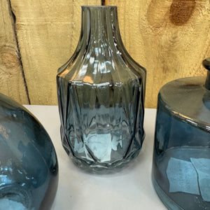 Small Glass Bottle Vases Blue - 5 styles