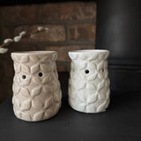 Ceramic Wax Burner with leaf pattern - 2 colours