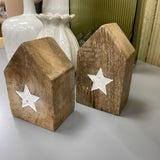 Rustic Wooden Star Trays - 3 sizes