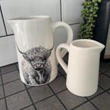 Ceramic Highland Cow Jugs - 2 sizes