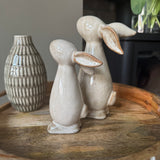 Natural Glazed Speckled Bunny Decorations&nbsp;
Available in 2 sizes: Small 8.7cm &amp; Large 20.7cm
