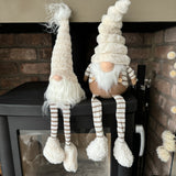Neutral Fabric Santa with Dangly legs 56cm